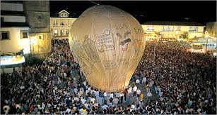 Fotografía del globo de Betanzos (A Coruña)